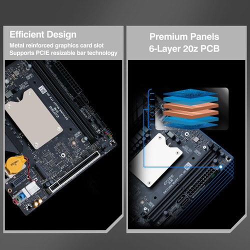 Erying Mini Itx Cpu Combo De Placa Base - Intel Core Ih Con