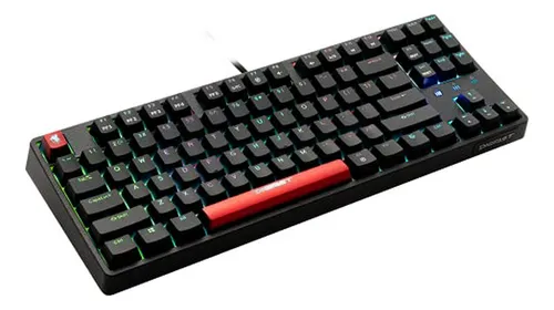 Teclado Mecánico Cs-21 Tkl Rgb Con Switches Cherry Mx Azul