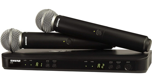 Sistema Inalámbrico Shure 2 Mics De Mano Blx288/sm58