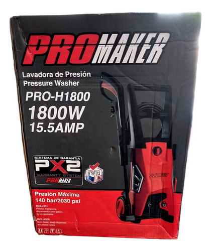 Hidrojet Lavadora De Presion 1800w Promaker