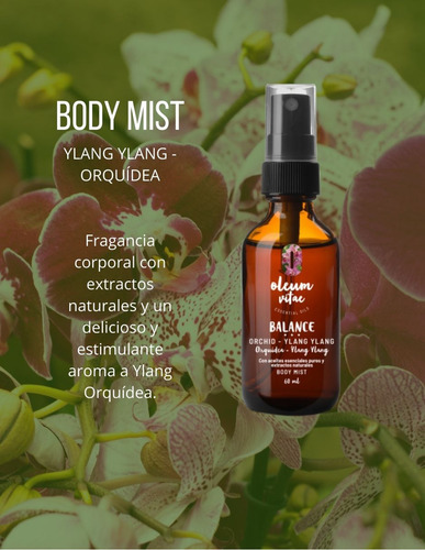 Kit Dúo Oleum Vitae Crema Y Mist Con Aceite Esencial Ylang