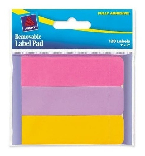 Notas Adhesivas 3 Colores C/120pz De 2,5 Cm X 7,6 Cm