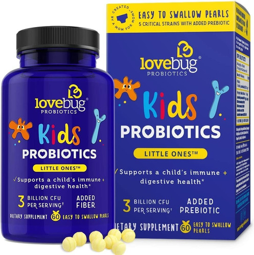 Probiotico Niños 60tab Lovebug - Unidad a $3482