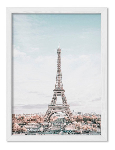 Cuadros Modernos 30x40 Chato Blanco I Love Paris 4