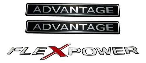 Kit Emblemas Adesivos Advantage E Flexpower Astra Vectra