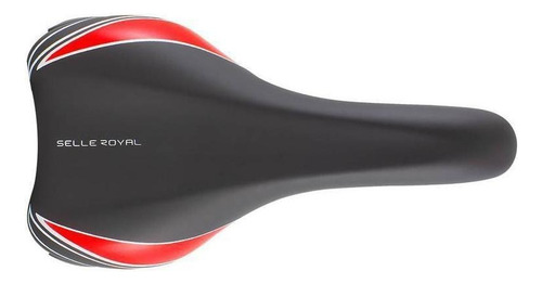 Banco Selim Bicicleta Selle Royal Mach2 Rvs Preto / Vermelho