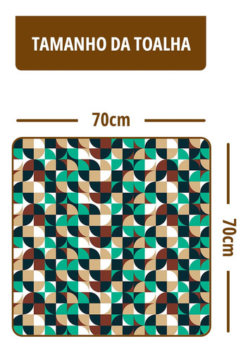 2 Toalhas Mesa Plástica Térmica Mob 2 Lugares 70 X 70