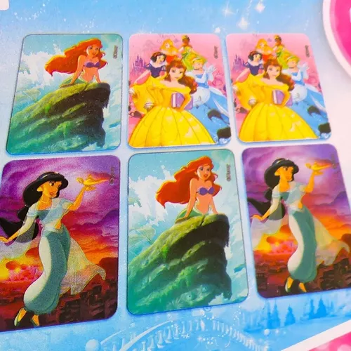 Kit Princesas Disney: Jogo da Memória + Mini Espelho + Post Its + Bolsinha  - Broker Corporativo
