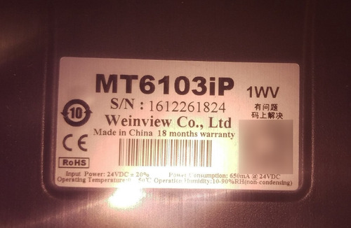 Weintek Weinview Ihm Touch Mt 6103 Ip 10