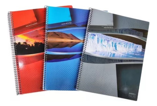 Cuadernos Avon A4 80 Hojas X 3 Unidades Rayado Cuadriculado