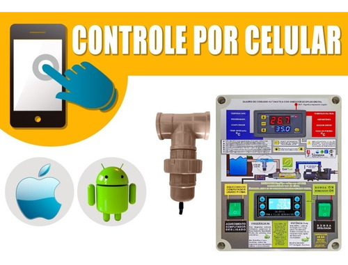 Aquecedor Ionizador Automático Piscina 80m3 Bvt C/mod 380v