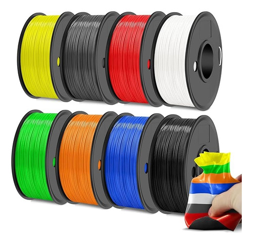 Filamento 3d Tpu Sunlu De 1.75mm Colores Variados