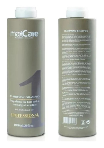 Shampoo Antiresiduos Max Care 1000ml Para Paso 1 Alisado