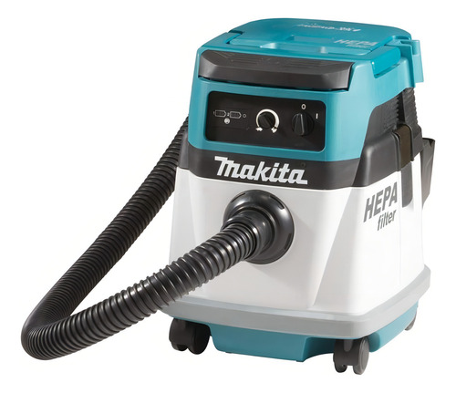 Aspirador De Pó Makita Híbrido Dvc151lz 15l Sem Bateria Cor Azul-turquesa