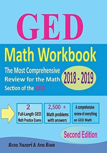 Book : Ged Math Workbook 2018 - 2019 The Most Comprehensive