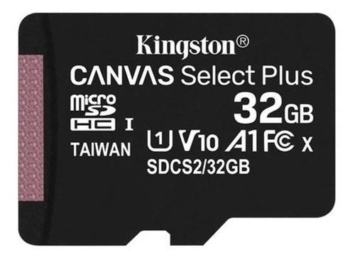 Memoria Micro Sd 32gb Kingston Canvas Select Plus +adaptador