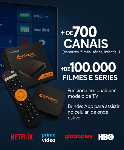Alphaplay Aparelho 4k Fio Compatível Com Android