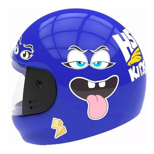 Casco Moto Niño Niña Halcon H5 Kids Integral + Stickers -sti