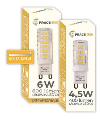 Imagen 3 de 4 de Lamparas Bipin Led G9 4.5w No Dimmerizable Pack X 10
