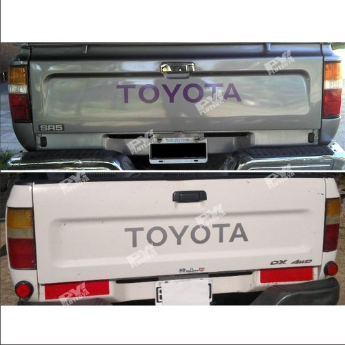 Calcos Toyota + Sr5 De Porton Compatible Para Hilux Sr5