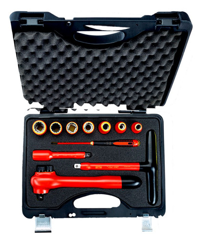 Juego De Dados Extensión Y Matraca Bahco 11 Pz Bah7811dmv