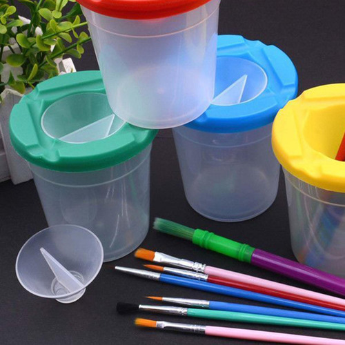 Vasos Para Pintura A Prueba De Derrames, Suministros De Arte