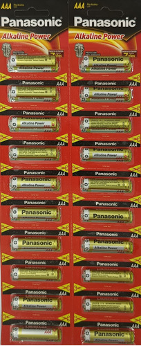 Pilas Alcalinas Panasonic Aaa Blíster X 20 Unidades