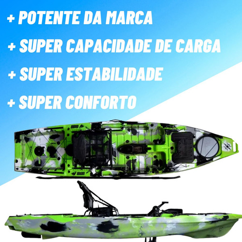 Caiaque Iron Com Pedal Evo Drive Milha Box E Carrinho
