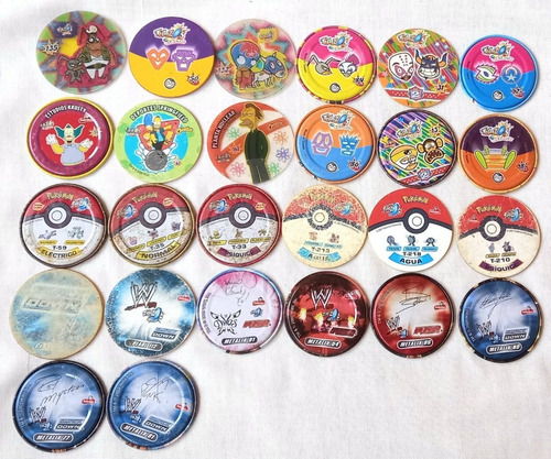 Tazos Pokemón - Mucha Lucha - Simpson - Wwe 26 Tazos