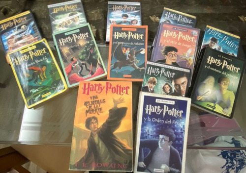 Harry Potter Colección Libros Y Cd Del 1 Al 7 En Español 