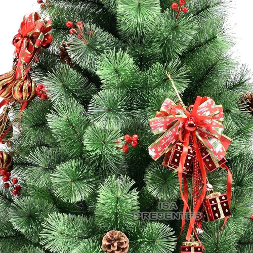 Árvore De Natal Pinheiro Luxo Verde Nevada 1,50m 260 Galhos | Frete grátis