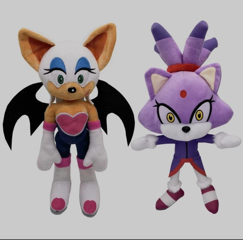 Imagen 2 de 2 de Peluche De Sonic Importados De 30cm Silver/tails/amy/shadow