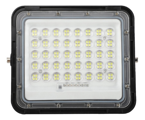 Reflector Led Con Panel Solar Incluido 100w Luz Fría Etheos Carcasa Negro
