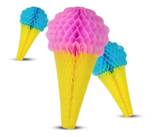 Papel Picado - Helado Artesanal 10 Piezas