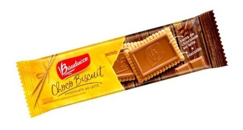 Biscoito Bauducco Choco Biscuit 80gr - Kit Com 5