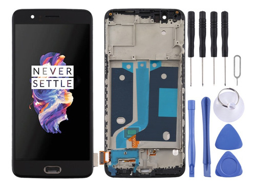 Para Oneplus 5 A5000 Lcd Touch Asamblea Con Marco