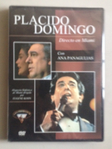 Placido Domingo Directo En Miami Con Ana Panagulias Dvd 