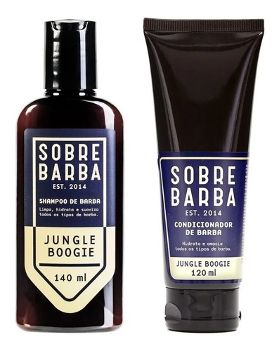 Kit Shampoo + Condicionador Barba Jungle Boogie Sobrebarba