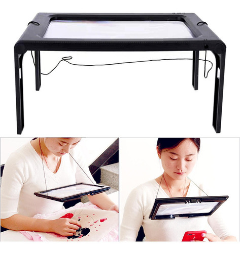 Lupa, Manos Libres Con Luz Led Para Leer, Coser, Tejer,