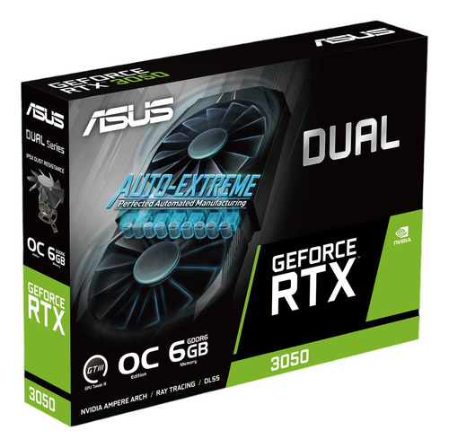 Placa de vídeo dupla Rtx 3050 Oc 6gb G6 96bit PCIe4.0/3.0