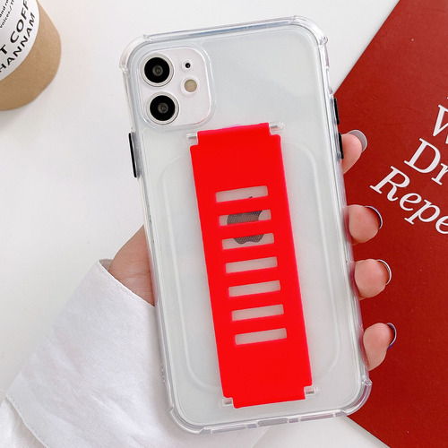 Capa Silicone Suporte Compatível Com iPhone 12 Mini (5.4 ) Cor Vermelho