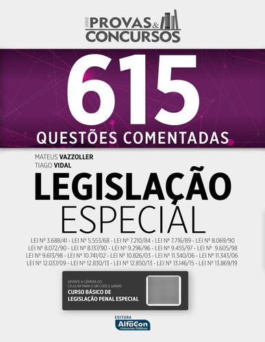 Série Provas & Concursos Legislação Penal Especial, De Mateus Vazzoller. Editora Alfacon, Capa Mole Em Português, 2022