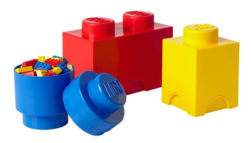 Imagen 3 de 7 de Organizadores Cajas Apilables De Lego® Set X3 4014 Original
