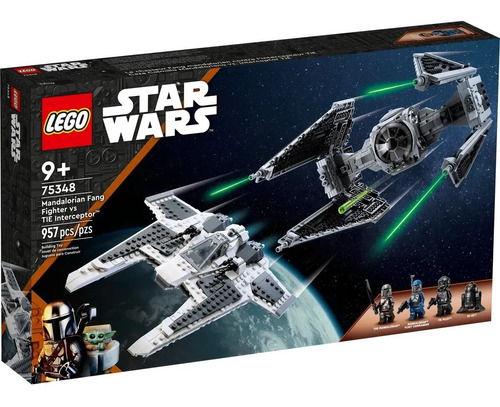 Lego Starwars Mandalorianfang Fightervstie Interceptor 75348