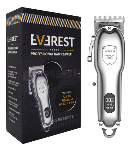 Everest Hair Clipper Cortadora Profesional Pelo Barba 3c