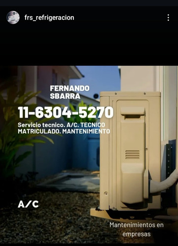 Servicio Tecnico En Heladeras Y Aire Acondionado.