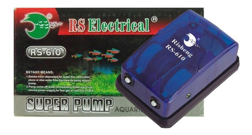 Imagen 4 de 8 de Aireador Rs 610 2 Salidas 2 Velocidades Acuario Pecera Peces