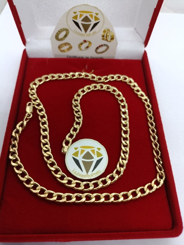 Corrente Cordão Groumet 60cm Masculino Ouro 18k