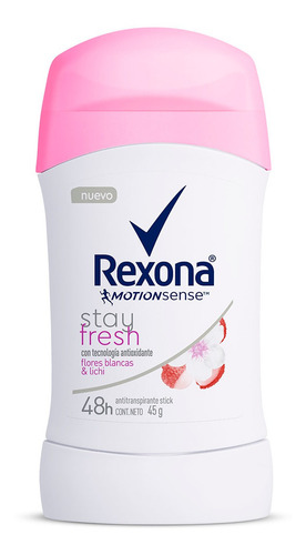Imagen 1 de 2 de Antitranspirante En Barra Rexona Stay Fresh Lichi 45g