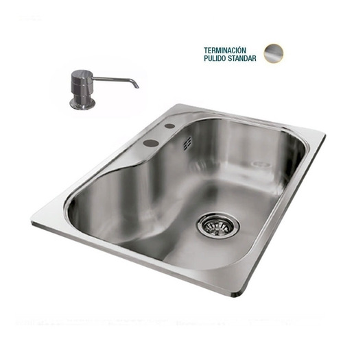 Cocina Bacha Luxor Si71 + Dosificador Acero 340 Johnson Ad Std